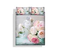 Italian Bed Linen Rêves et Caprices cp-sec54 - 2P Parure Housse de Couette, 100% Coton, crème, 2 Personnes, 250 x 250 x 2 cm