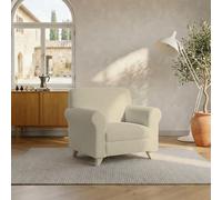 Italian Bed Linen Sogni e Capricci Housse de canapé “Leslie”, Crème, 1 Place