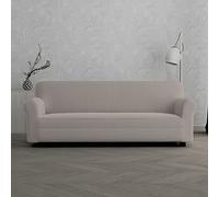 Italian Bed Linen Housse de canapé “Leslie”, 95% Polyester + 5% élastomètre, Gris Tourterelle, 3 Places