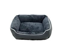 Italian Bed Linen SOGNI E CAPRICCI Pets, Chenil pour Chiens et Chats, Gris Foncé, 44 x 34 x h15 cm