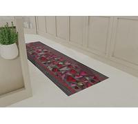 Italian Bed Linen Tapis avec Impression numérique, Hearts, 50 x 150 cm