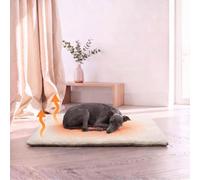 Italian Bed Linen Tapis Chauffant pour Chiens et Chats | Panier thermique 64x49cm pour animaux avec tissu Sherpa, intérieur thermoréfléchissant, base antidérapante et housse amovible