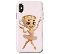 Italian Brainrot AI-Generated Character Ballerina Cappuccina Coque pour iPhone X/XS