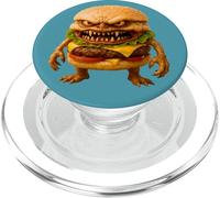Italian Brainrot AI-Generated Character Burger/Evilburger PopSockets PopGrip pour MagSafe