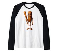 Italian Brainrot AI Generated Character Tung Tung Sahur Manche Raglan