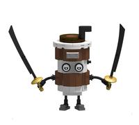 Italian Brainrot Figures, Tralalero Tralala 3D Figurine de Construction Amusante, Tung Tung Tung Sahur Building Blocks,Robuste et Pratique pour Enfants et Adultes E