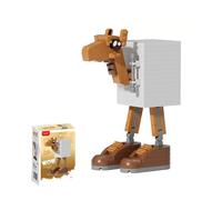 Italian Brainrot Jouet Puzzle 3D, Tung Tung Sahur Figurines Jouets de Construire Micro Blocs de Construction Puzzle, Mignon Jouet Éducatif Puzzle de Bande Dessinée Enfants pour Collection (E)