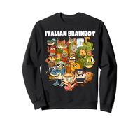 Italian Brainrot Meme Compilation Funny Internet Humour Kids Sweatshirt