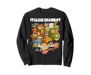 Italian Brainrot Meme Compilation Funny Internet Humour Kids Sweatshirt