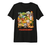 Italian Brainrot Meme Compilation Mignon Confortable Anime Style Enfants T-Shirt Haut de Gamme