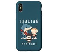 Italian Brainrot Meme Cute Character Music Band Musicien Kid Coque pour iPhone X/XS