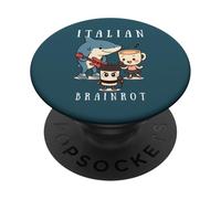 Italian Brainrot Meme Cute Character Music Band Musicien Kid PopSockets PopGrip Adhésif