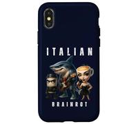 Italian Brainrot Meme Funny Character Music Band Musicien Coque pour iPhone X/XS