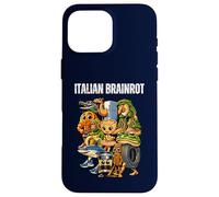 Italian Brainrot Meme Personnage Vintage Internet Humour Enfants Coque pour iPhone 16 Pro Max