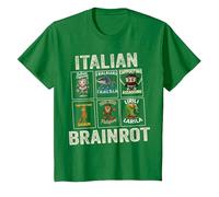 Italian Brainrot T-Shirt, Enfant, Vert Kelly, 10 Ans
