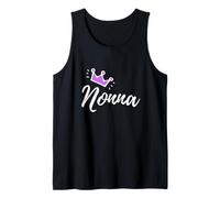 Italian Calligraphy Nonna Grandmother Grandma Pink Crown Débardeur