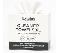 Italian Design Lot de 25 lingettes nettoyantes ultra douces pour le visage, améliore la barrière cutanée en 6 semaines, convient aux peaux sensibles, utilisation sèche ou humide, biodégradables