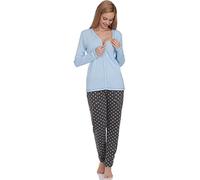 Italian Fashion Ensemble Pyjama pour Femme - Fermeture à Boutons | Vêtements de Nuit Longs Deux pièces | Pantalon Long, Manches Longues