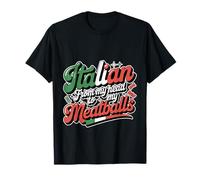 Italian from My Head to My Meatballs Pâtes Alimentaires - T-Shirt