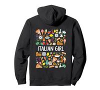 Italian Girl Italy Cultural Icons Pizza Pasta Sweat à Capuche
