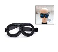 Italian Goggles Moto Ski Biker Pilote Motocross Cruisers (Noir)