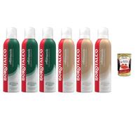 Italian Gourmet Abbraccio Mousse douche Mix 6 x 200 ml 1,2 l Original | 6 x 200 ml de mousse gel crémeuse dans un mélange : 3 x Original & 3 x Vanille, parfum enveloppant, total 1,2 l + pulpe