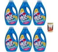 Italian Gourmet ACE Lot 6 x 1350 ml Lessive Liquide Hygiène Couleurs - 8,1 L Grand Format, Jusqu’à 162 Lavages (selon dosage), Efficace Même à Froid, Anti-Odeurs + Italian Gourmet Polpa