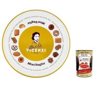 Italian Gourmet Assortiment de Biscuits Fins 500 g + Italian Gourmet Polpa, Biscuits Assortis en Boîte Métallique, Sélection de Petits Gâteaux, Coffret Biscuits à Partager, Idée Cadeau Gourmande