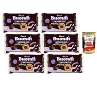 Italian Gourmet Bauli Buondì Cioccolato Ricoperto x6 - Lot 6 Paquets 276 g (Snack & Goûter Italien) - Mini Gâteaux Moelleux Fourrés Crème Cacao, Enrobage Chocolat, Déjeuner + Italian Gourmet Polpa
