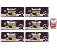 Italian Gourmet Bauli Buondì Pistache Ricoperto x4 - Lot 6 Paquets 184 g - Brioche Italienne Moelleuse Fourrée à la Crème de Pistache, Enrobée Cacao, Goûter Gourmand + Italian Gourmet polpa