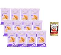 Italian Gourmet Bauli Croissant Classico - Maxi Pack 12 x 240 g | 72 Croissants Italiens Moelleux | Viennoiserie Petit-Déjeuner | Pâte Levée Lentement | Petit Déjeuner & Snack + Italian Gourmet Polpa