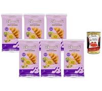 Italian Gourmet - Bauli Croissants fourrés à la crème de pistache 6 x 250 g - viennoiserie moelleuse emballée individuellement, idéal petit-déjeuner & goûter, goût pistache + Italian Gourmet Polpa