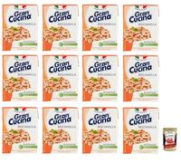 Italian Gourmet Béchamel Gran Cucina 12 x 200 g, Sauce Béchamel UHT à Base Végétale, Sans Huile de Palme, Idéale pour Lasagnes Gratins Pâtes et Cuisine Quotidienne + Italian Gourmet Polpa