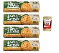 Italian Gourmet Gran Cereale Classico Biscuits aux Céréales Complètes - Pack 12x 250 g (3 kg Total) - Recette Italienne, Riche en Fibres, Flocons d’Avoine, Goût Authentique + Italian Gourmet Polpa
