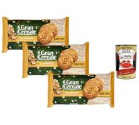 Italian Gourmet Biscuits Céréales Complètes Classico - Pack 3x 500 g (1,5 kg Total) - Flocons d’Avoine, Épeautre & Orge, Riche en Fibres, Recette Italienne, Petit-Déjeuner + Italian Gourmet Polpa