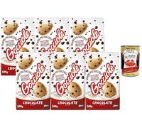 Italian Gourmet Biscuits Italiens Gocciole Chocolate Pavesi - Cookies aux pépites de chocolat, spécialité italienne pour petit-déjeuner et goûter, lot 6 x 500 g (3 kg) + Italian Gourmet Polpa