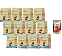 Italian Gourmet Biscuits Italiens Ritornelli Cacao & Amandes Mulino Bianco - Grand format, spécialité italienne pour petit-déjeuner et goûter, lot 12 x 700 g (8,4 kg) + Italian Gourmet Polpa