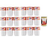 Italian Gourmet Boisson au thé glacé Estathé Pêche - Infusion de thé aux notes de pêche, boisson rafraîchissante italienne, format 20 cl, lot 18 (3,6 L) + Italian Gourmet Polpa