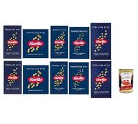 Italian Gourmet Bundle 10 x 500 g Pâtes Assorties pour Soupe Corallini Farfalline Risoni Tempestine Stelline + Italian Gourmet Polpa, Pâtes en Petits Formats + polpa 400g