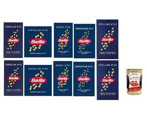 Italian Gourmet Bundle 10 x 500 g Pâtes Assorties pour Soupe Corallini Farfalline Risoni Tempestine Stelline + Italian Gourmet Polpa, Pâtes en Petits Formats + polpa 400g