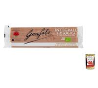 Italian Gourmet Bundle 10 x 500 g spaghetti complets riches en fibres pâtes italiennes au blé dur complet cuisson 9 min format 5 kg + Italian Gourmet Polpa