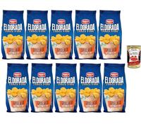 Italian Gourmet Bundle 10 x Chips Ondulées Amica Eldorada Grigliata 130 g + Italian Gourmet Polpa, Chips de Pommes de Terre Épaisses et Croquantes, Snack Salé Sans Gluten, Pack Apéritif