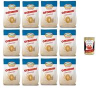 Italian Gourmet Bundle 12x Biscuits classiques 400 g + Italian Gourmet Polpa, biscuits pour petit-déjeuner sans huile de palme, biscuits secs croustillants pour lait café thé et pause gourmande