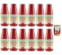 Italian Gourmet bundle 12x Divella Passata de Tomates 680 g 100% Italiennes Sauce Tomate Authentique Cuisine Italienne Format Familial Restauration Batch Cooking + Italian Gourmet Polpa