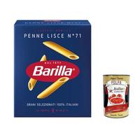 Italian Gourmet Bundle 20 x 500 g Penne Lisce N°71 + Italian Gourmet Polpa, Pâtes Italiennes de Semoule de Blé Dur, Blé 100% Italien, Lot 10 kg, Cuisson 8 Minutes