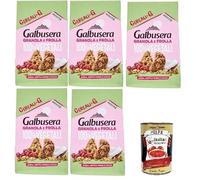 Italian Gourmet Bundle 5 x Biscuits Granola et Frolla 100% Végétaux 280 g + Italian Gourmet Polpa, Biscuits aux Céréales avec Avoine, Cranberries et Noix de Coco, Lot 1,4 kg, Biscuits Croquants