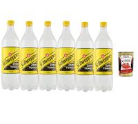 Italian Gourmet Bundle 6 x 1 L eau tonique zero boisson gazeuse sans sucres goût tonic format familial 6 litres mixer apéritif cocktails et réserve + Italian Gourmet Polpa