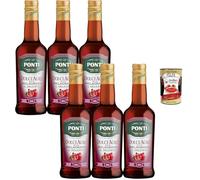 Italian Gourmet Bundle 6 x 500g, DolceAgro à la Grenade + Italian Gourmet Polpa, Assaisonnement Aigre-Doux à Base de Vinaigre de Vin et Jus de Grenade, Goût Délicat, Faible Acidité