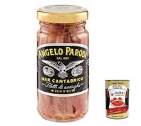 Italian Gourmet Bundle 6 x Filets d’Anchois à l’Huile d’Olive 100 g + Italian Gourmet Polpa, Anchois du Mer Cantabrique, Filets d’Anchois en Bocal, Spécialité de Poisson en Huile d’Olive