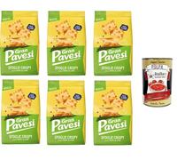 Italian Gourmet Bundle 6 x Gran Pavesi Sfoglie Crispy Goût Poivre & Citron Vert 150 g + Italian Gourmet Polpa, Snack Salé Cuit au Four, Feuilles Croustillantes pour Apéritif, Pause Salée, Partage